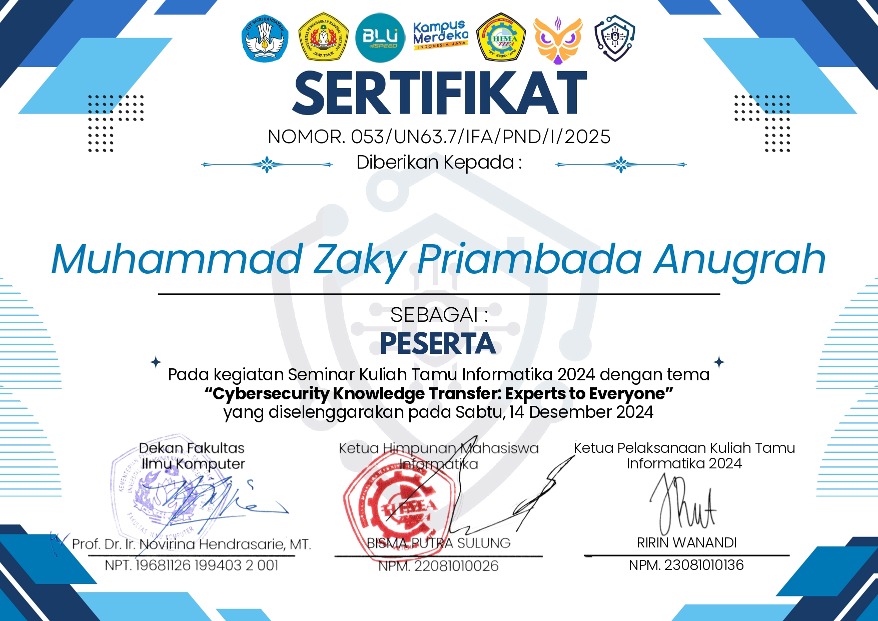 Seminar Kuliah Tamu Informatika 2024