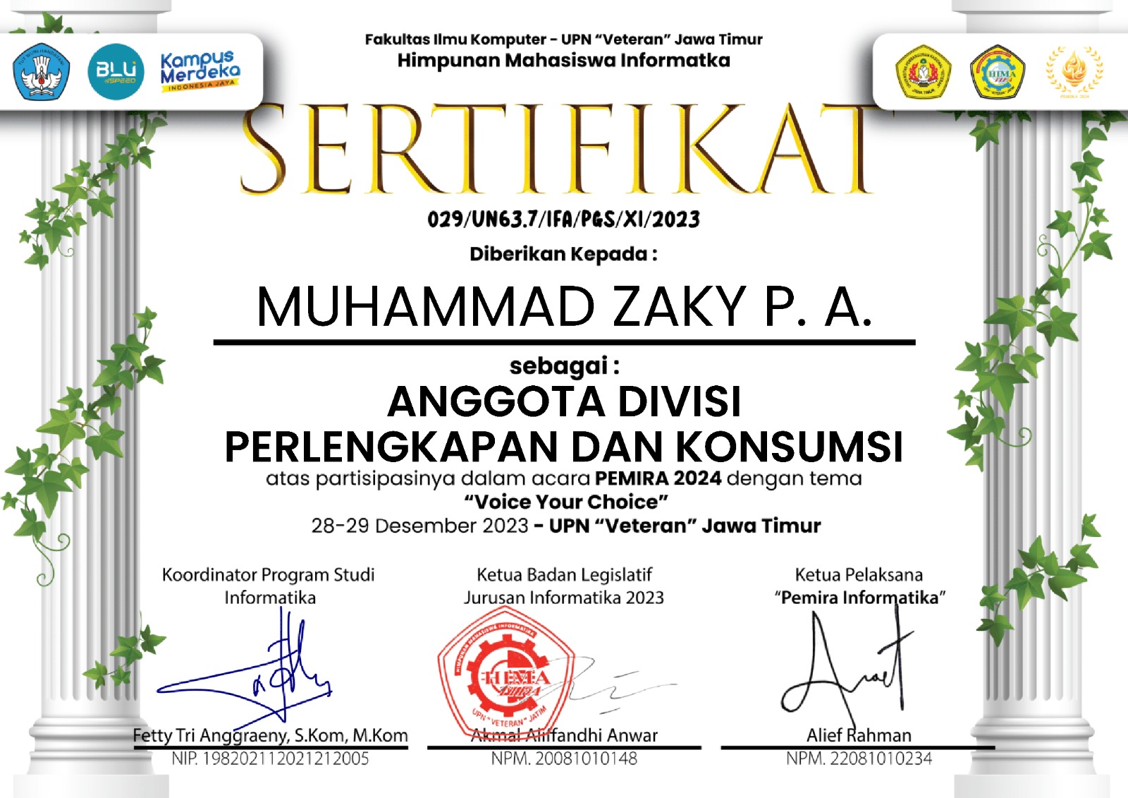 PEMIRA 2024 – Informatika UPN “Veteran” Jawa Timur